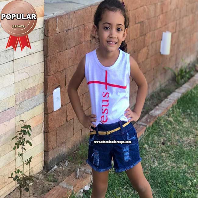 Bermudas jeans infantil store atacado